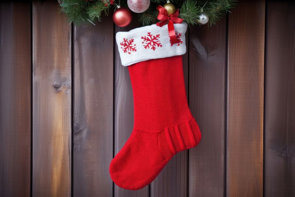 Christmas Sock christmas sock gift. AI generated Image by rawpixel.