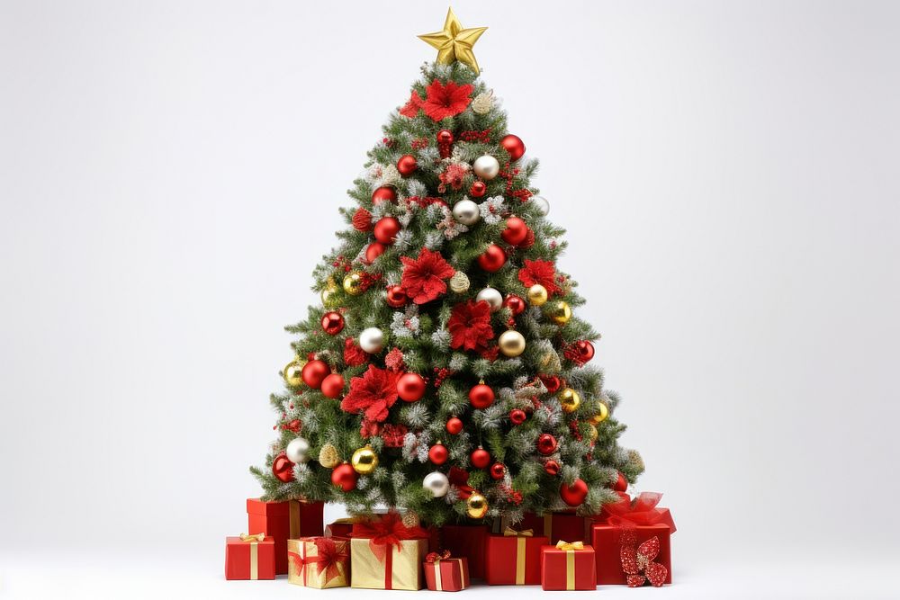 Christmas tree christmas decoration plant. AI generated Image by rawpixel.
