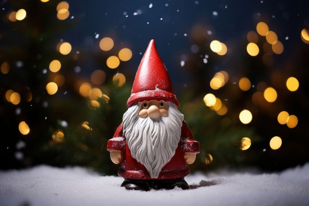 Gnome christmas snowman winter. AI generated Image by rawpixel.