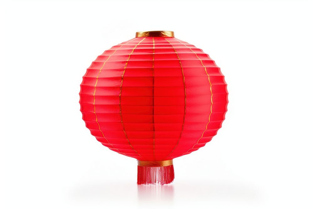 Chinese red lanterns white background celebration decoration. AI generated Image by rawpixel.