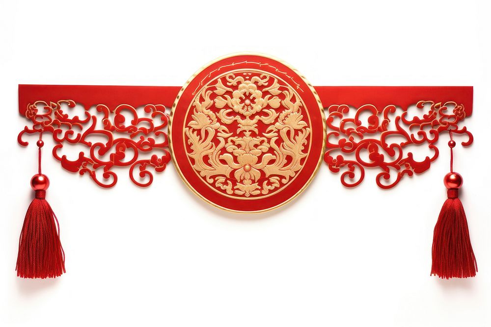 Fai Chun Banners decoration jewelry chinese new year. AI generated Image by rawpixel.