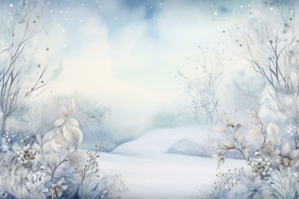 Winter background backgrounds outdoors nature. AI generated Image by rawpixel.