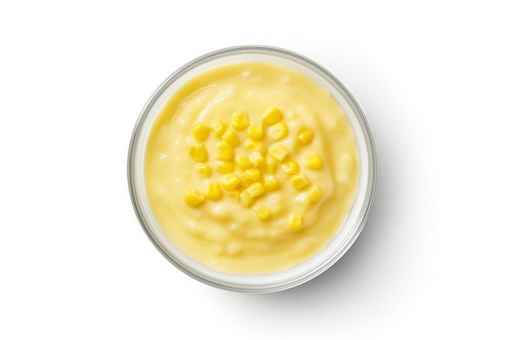 Corn dip food bowl pill. AI generated Image by rawpixel.