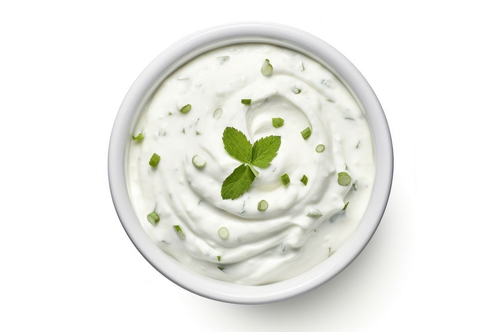 Sour cream onion dip dessert plate food. AI generated Image by rawpixel.