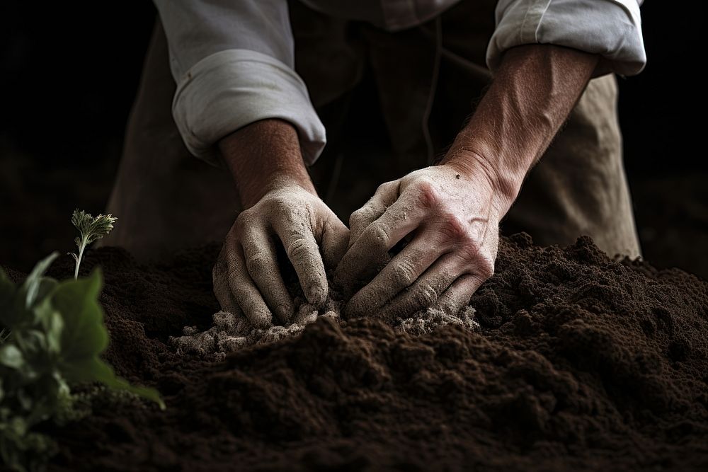 Soil gardening planting outdoors. AI generated Image by rawpixel.