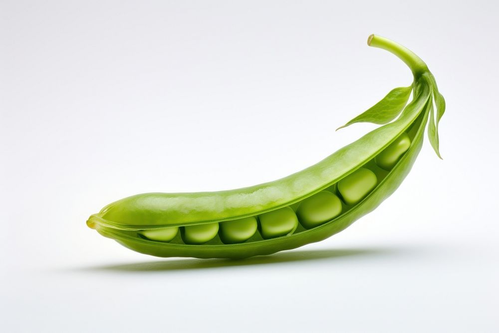 A vibrant green pea pod vegetable plant food. AI generated Image by rawpixel.
