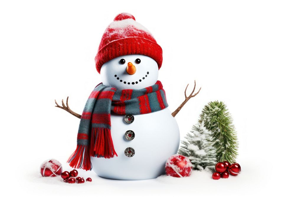 A happy family build a snowman together christmas winter white. AI generated Image by rawpixel.