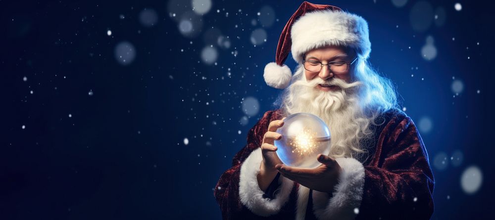 Christmas glowing holding night. AI generated Image by rawpixel.