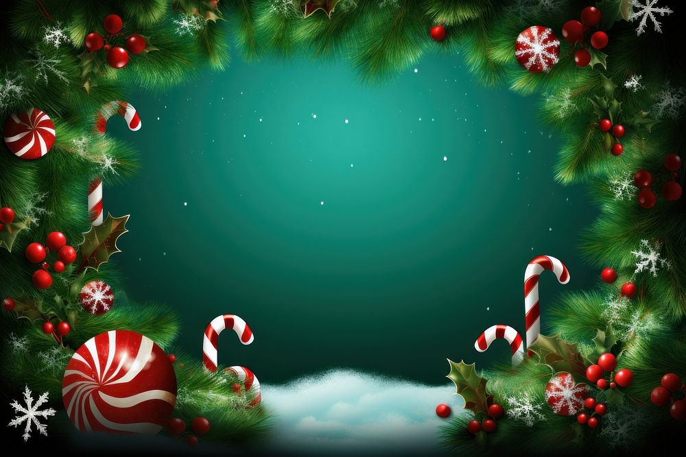 Christmas scene christmas green tree. AI generated Image by rawpixel.