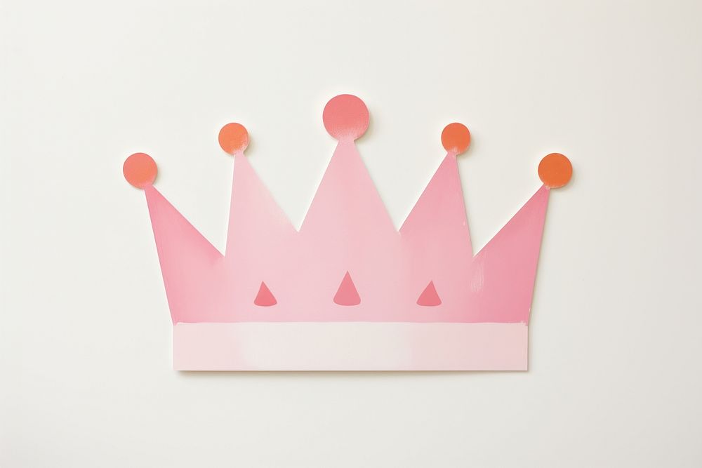 Princess crown paper Flat celebration. AI generated Image by rawpixel.