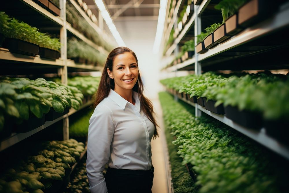 Agriculture vegetable female smile. AI generated Image by rawpixel.