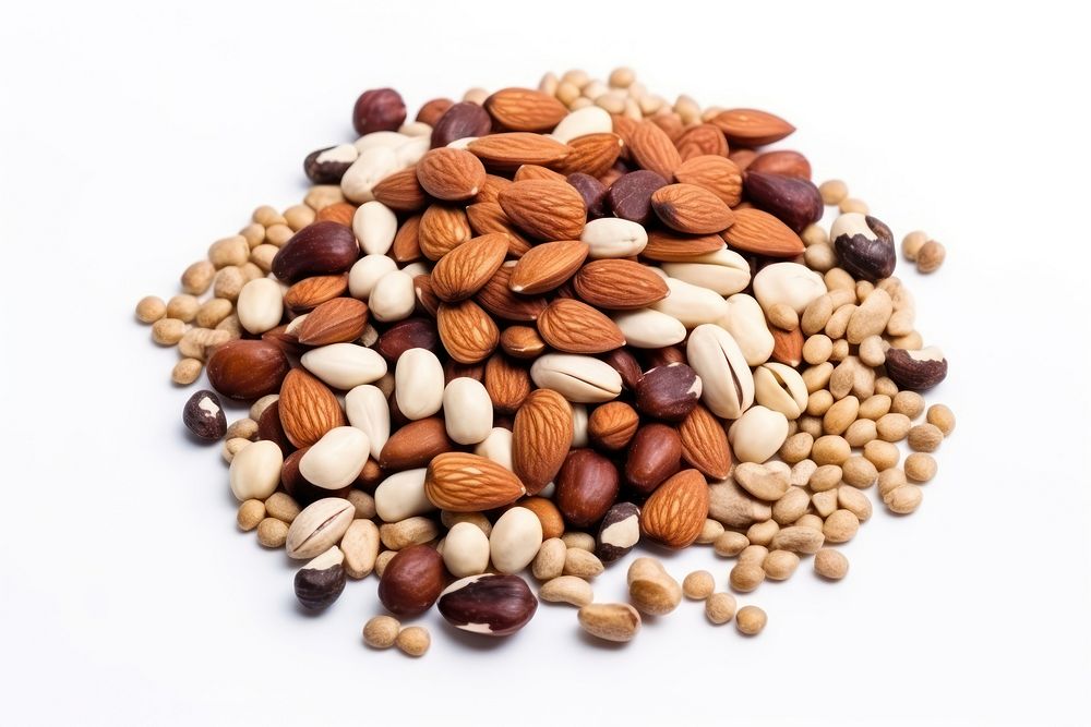 Seed backgrounds almond food. AI generated Image by rawpixel.