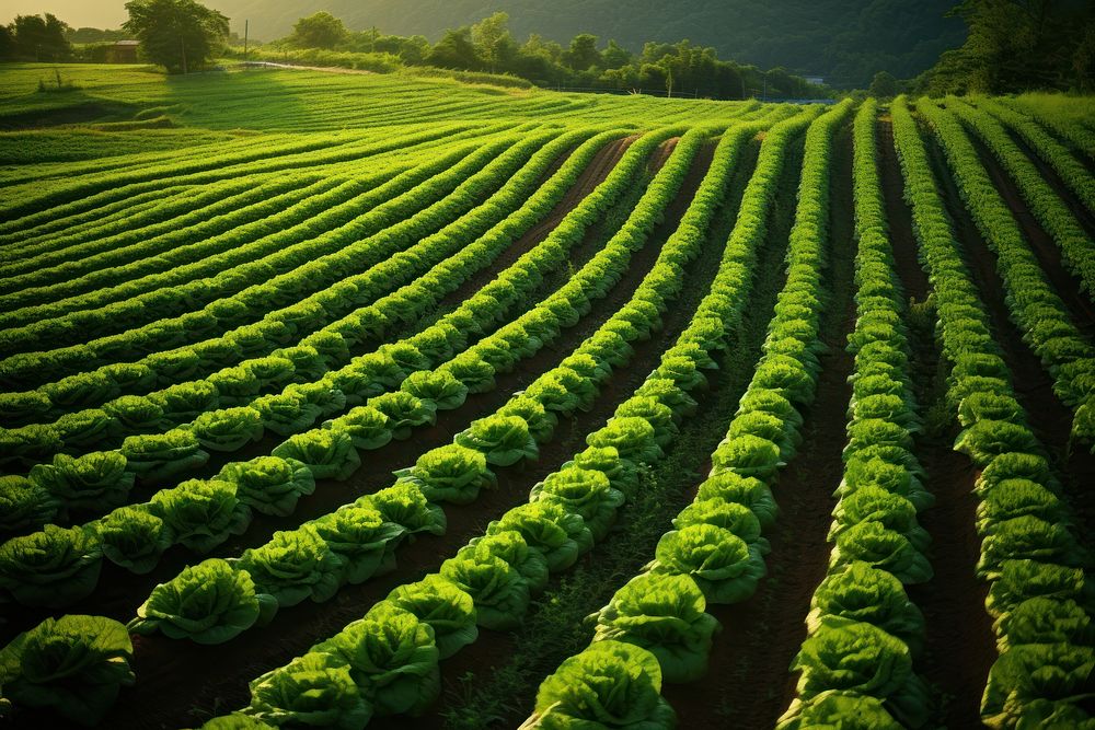 Agriculture farm vegetable outdoors. AI generated Image by rawpixel.