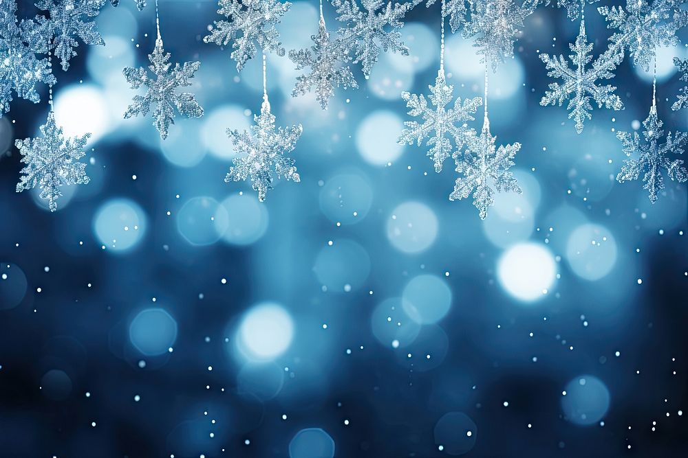 Star-shaped snowflakes backgrounds illuminated celebration. AI generated Image by rawpixel.