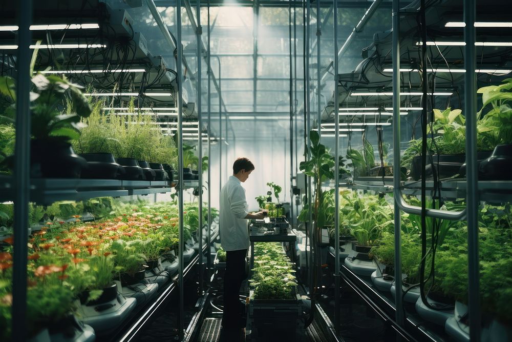 Greenhouse plant agriculture technology. AI generated Image by rawpixel.