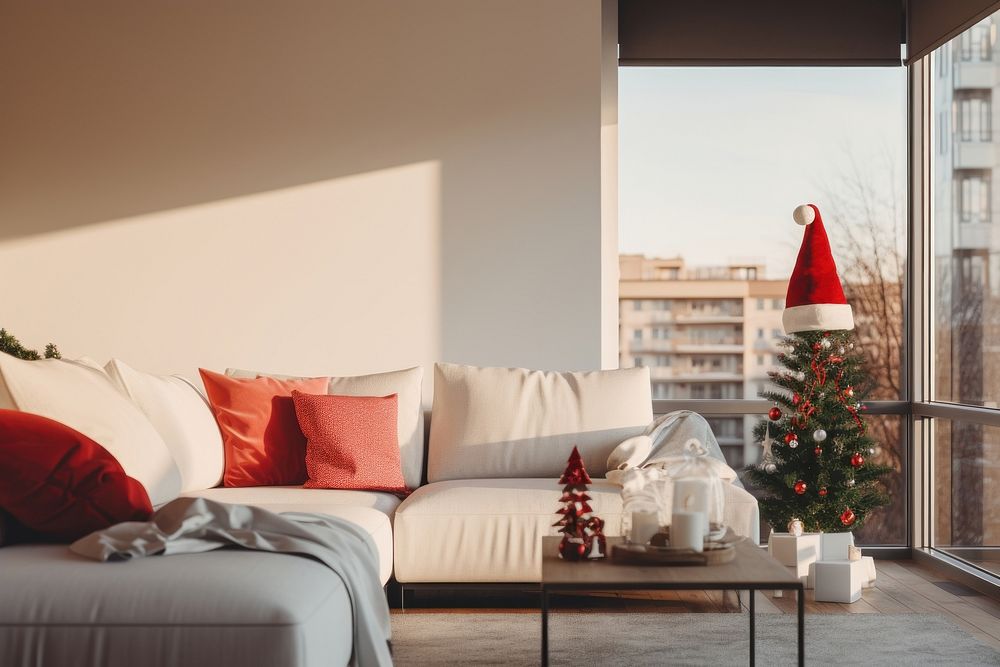 Christmas architecture decoration furniture. AI generated Image by rawpixel.