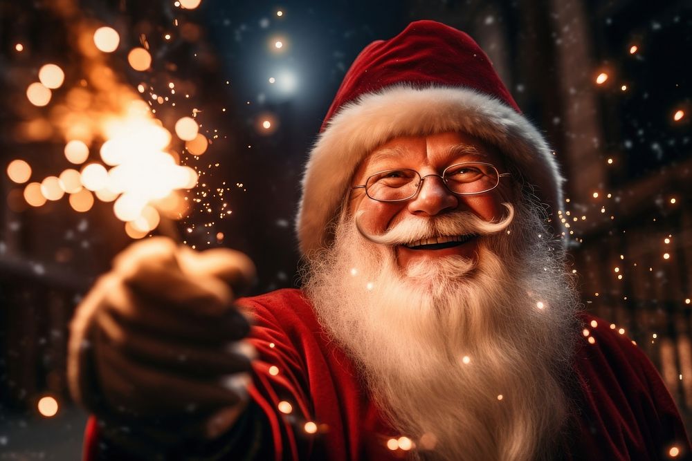 Christmas sparks night adult. AI generated Image by rawpixel.