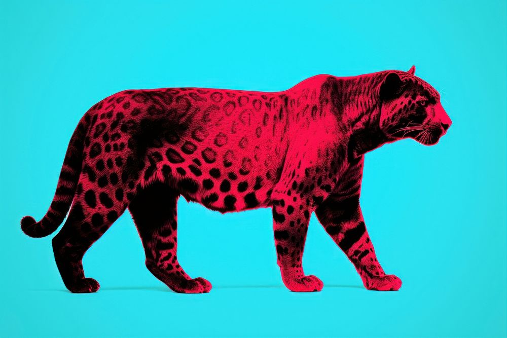 Wildlife leopard mammal animal. AI generated Image by rawpixel.