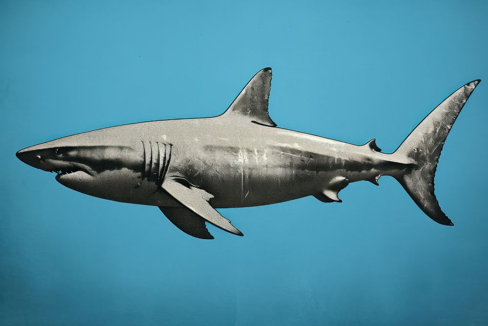 Shark animal fish great white shark. AI generated Image by rawpixel.