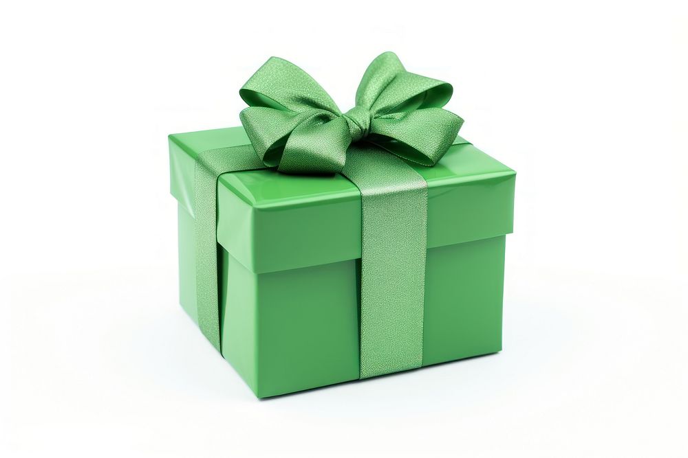 Holding cute giftbox green white background celebration. AI generated Image by rawpixel.