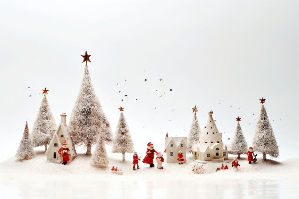Christmas card white snow representation. AI generated Image by rawpixel.
