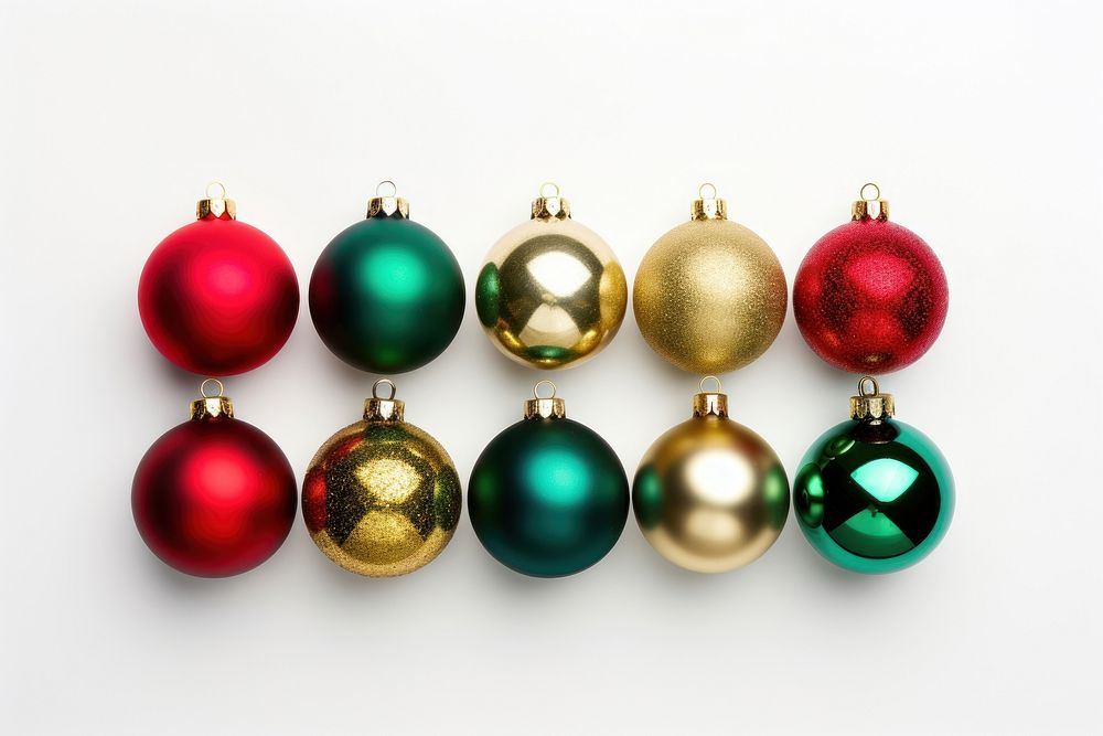 Christmas ornaments jewelry green gold. AI generated Image by rawpixel.