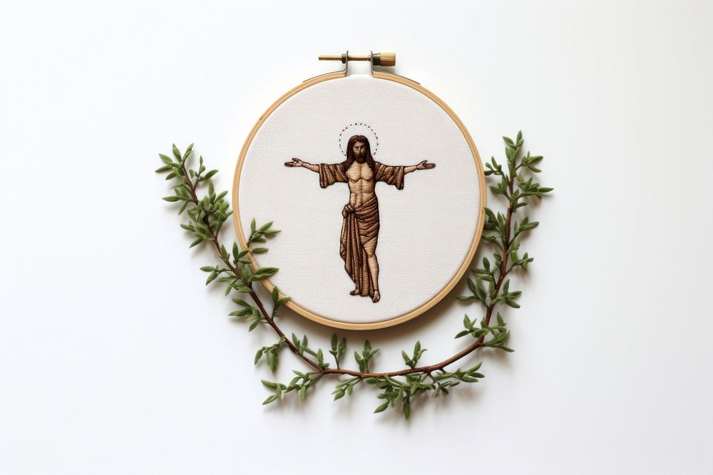 Embroidery cross art representation. AI generated Image by rawpixel.