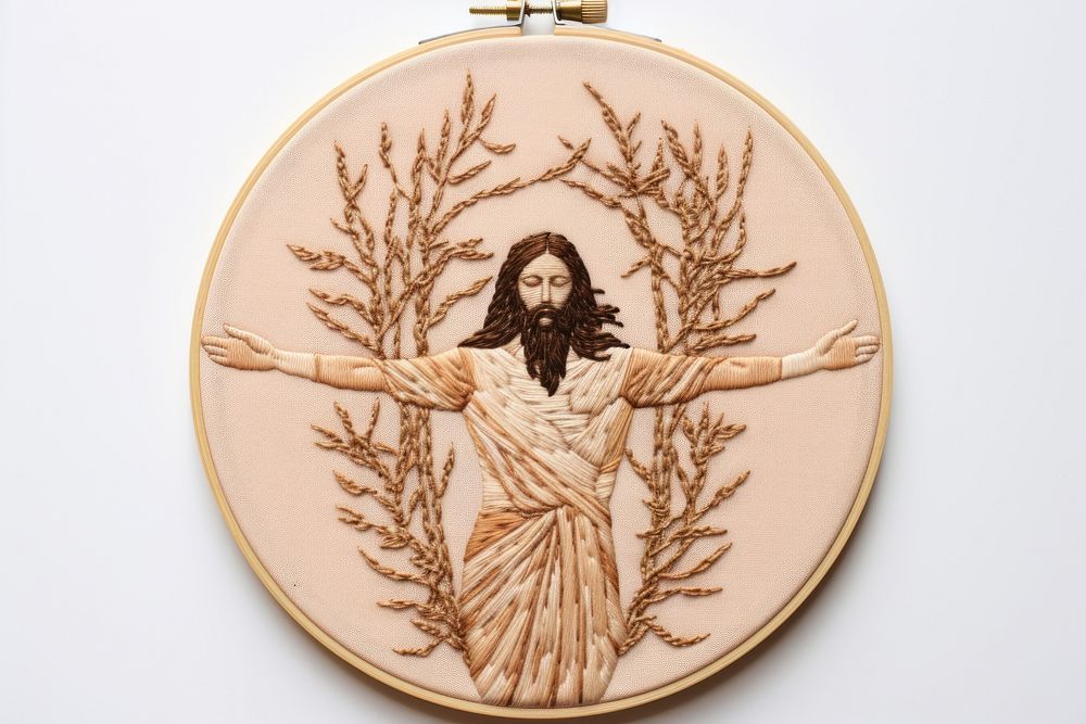 Embroidery representation spirituality creativity. AI generated Image by rawpixel.