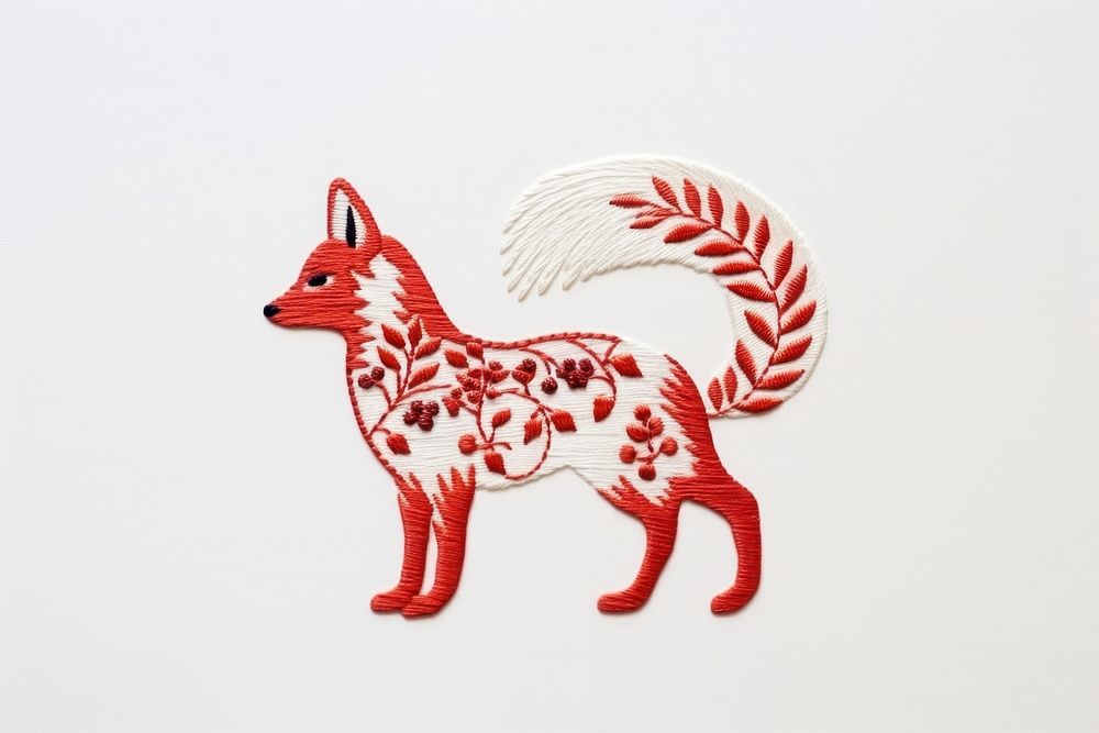 Animal mammal fox art. AI generated Image by rawpixel.