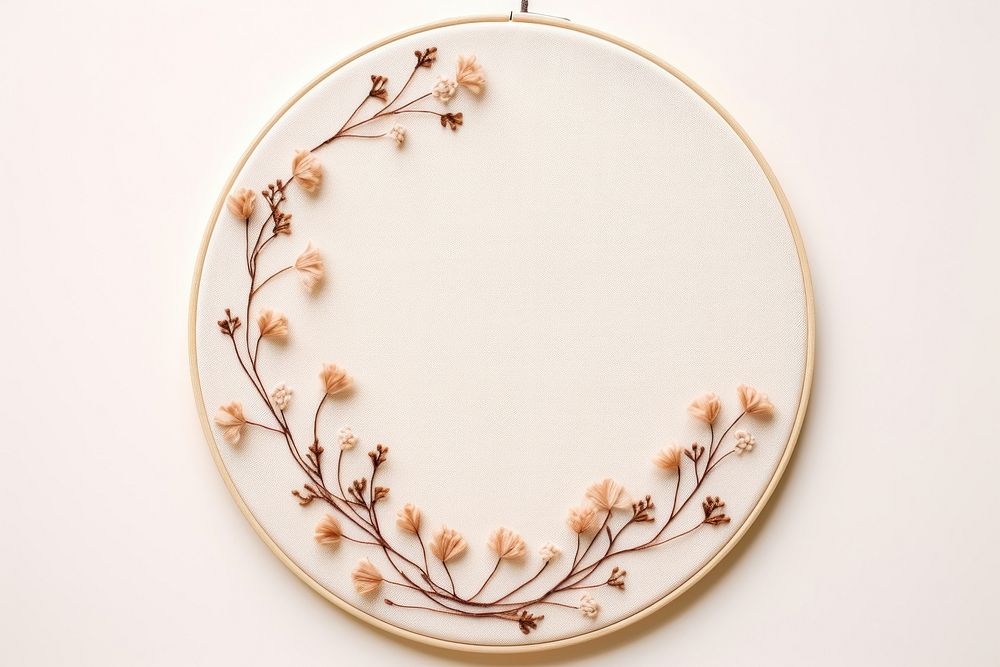 Embroidery pattern circle art. AI generated Image by rawpixel.