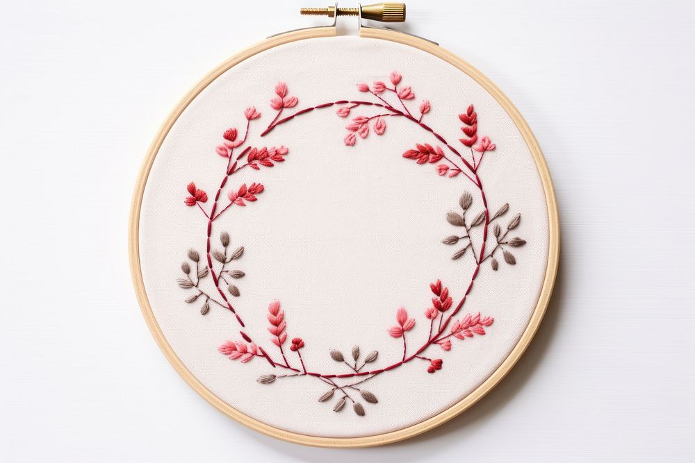 Embroidery pattern circle cross-stitch. AI generated Image by rawpixel.