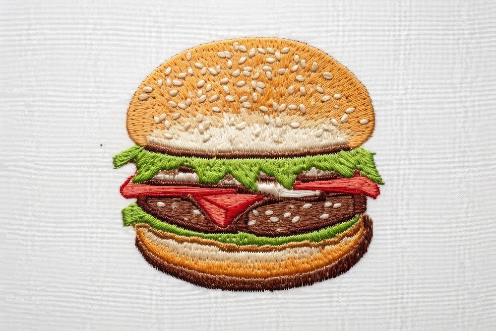 Burger bread food creativity. AI generated Image by rawpixel.