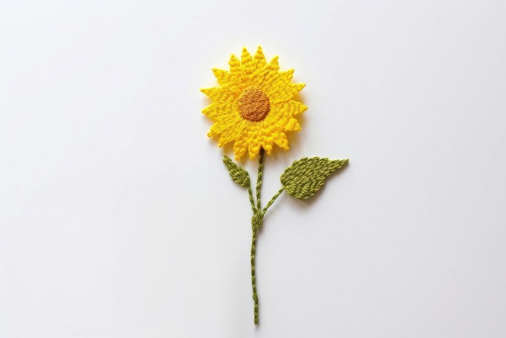 Sunflower petal plant leaf. AI generated Image by rawpixel.