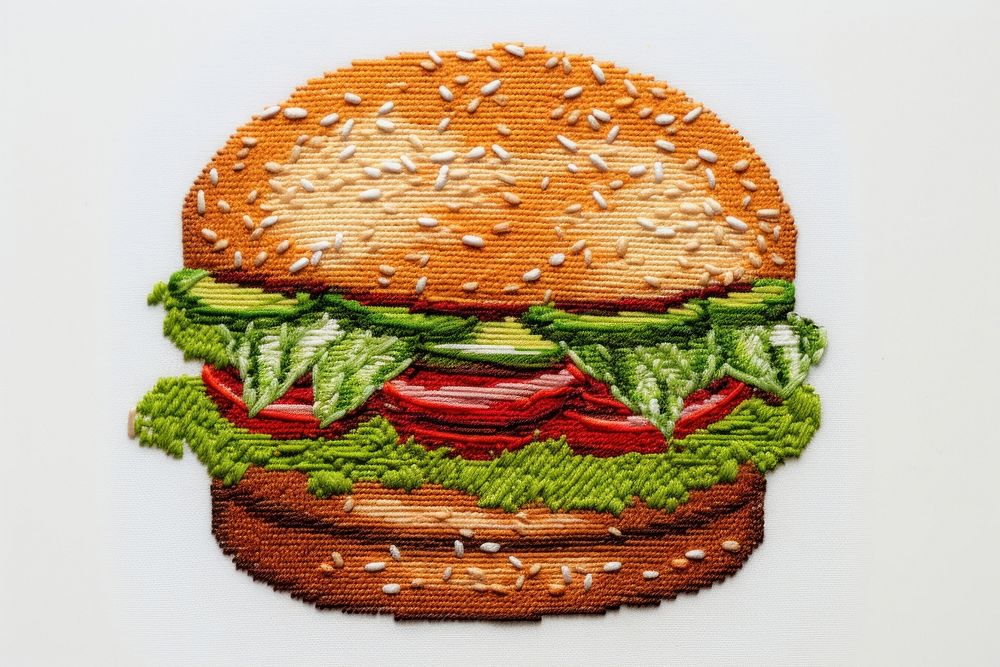 Burger food creativity hamburger. AI generated Image by rawpixel.