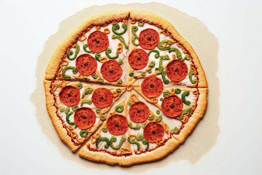 Pizza food mozzarella vegetable. AI generated Image by rawpixel.