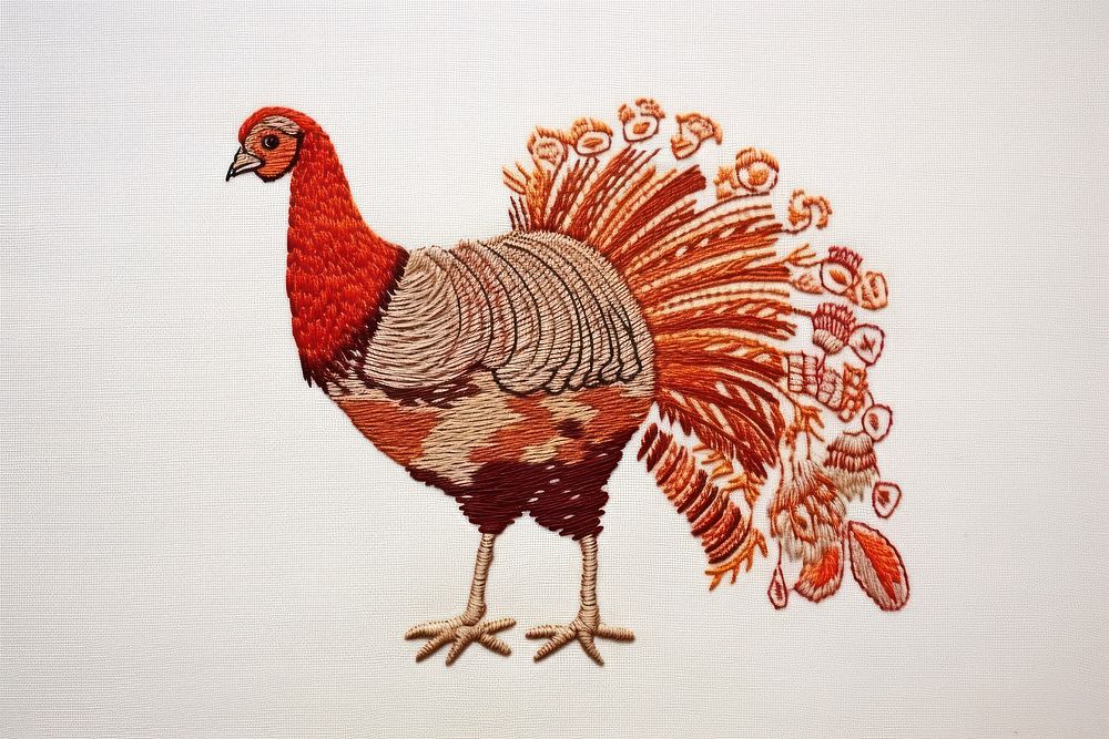 Pattern animal turkey bird. AI generated Image by rawpixel.