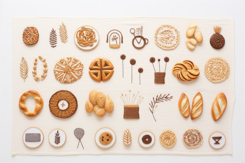 Bread food confectionery creativity. AI generated Image by rawpixel.