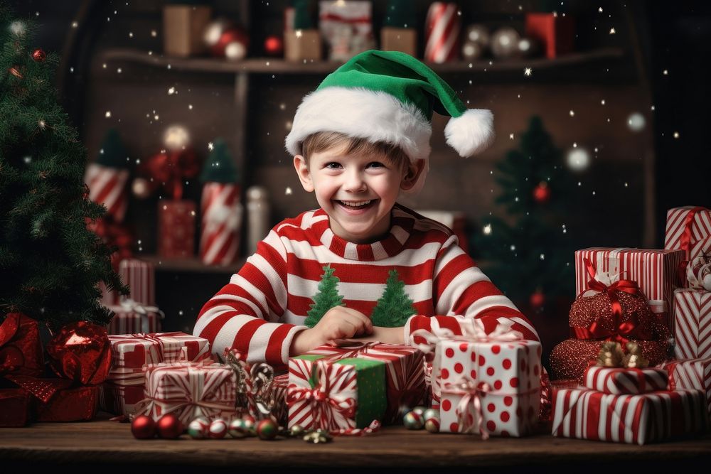 Photo christmas cute gift. AI generated Image by rawpixel.