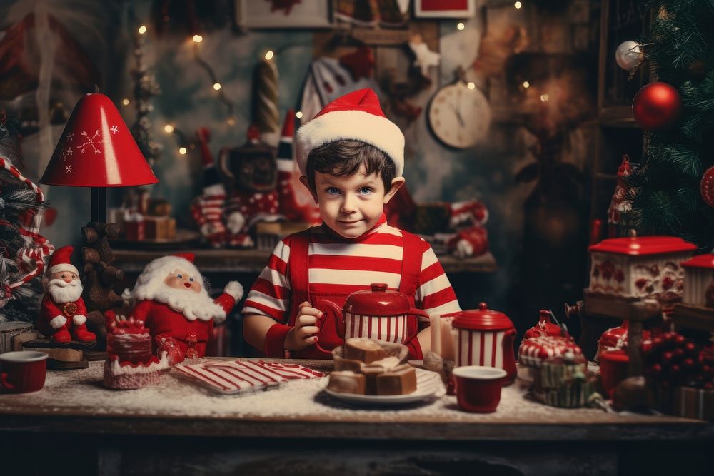 Photo christmas cute baby. AI generated Image by rawpixel.