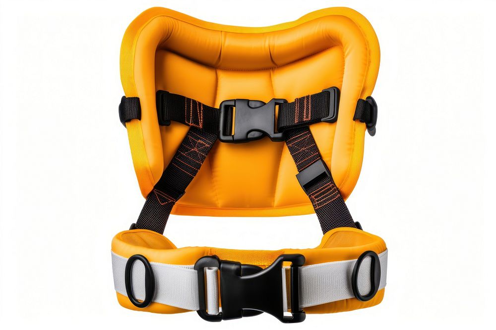 Safety belt lifejacket white background protection. AI generated Image by rawpixel.