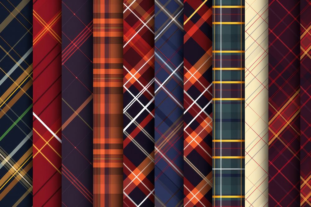 Christmas plaid patterns tartan backgrounds accessories. AI generated Image by rawpixel.