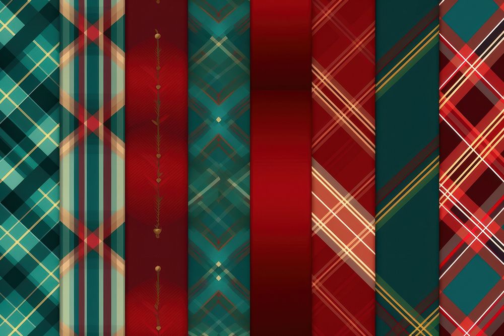 Christmas plaid patterns tartan backgrounds | Premium Photo
