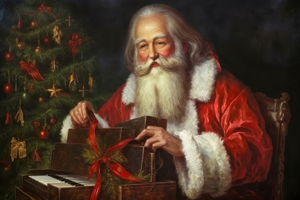 Santa claus christmas celebration decoration. AI generated Image by rawpixel.