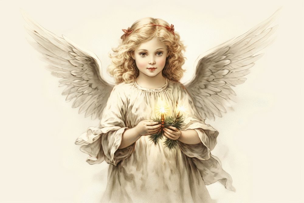 Christmas angel representation spirituality creativity. AI generated Image by rawpixel.