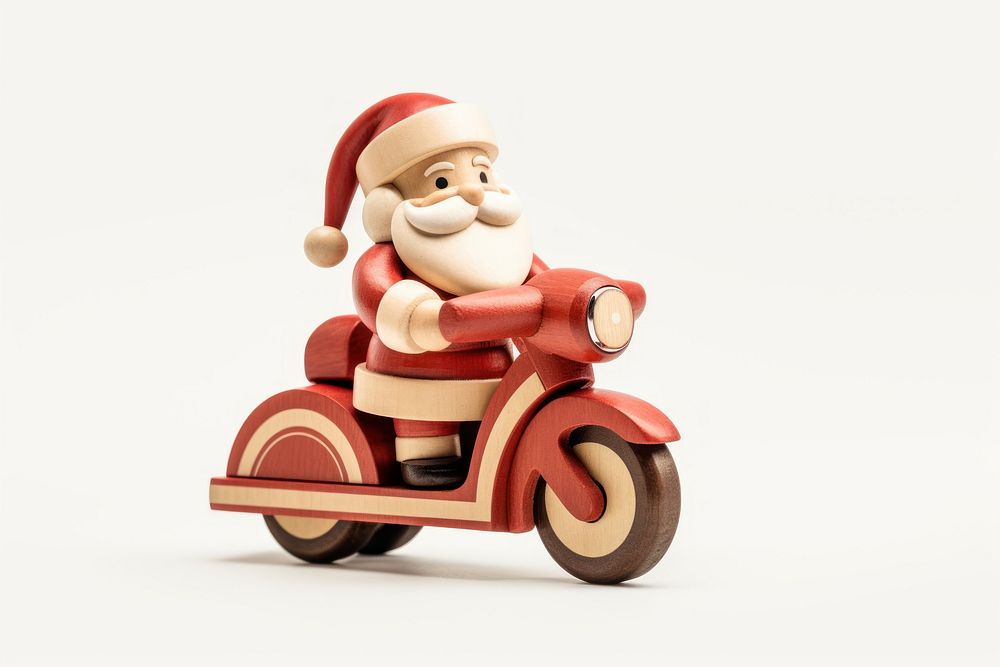Santa motorcycle vehicle toy. AI Free Photo rawpixel