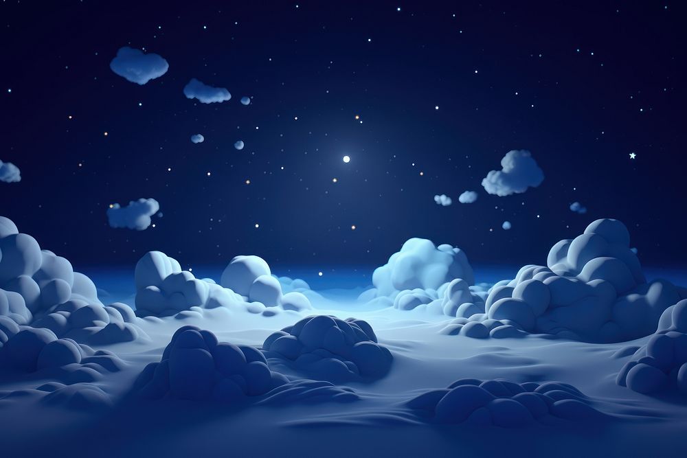 Night sky astronomy outdoors nature. AI generated Image by rawpixel.