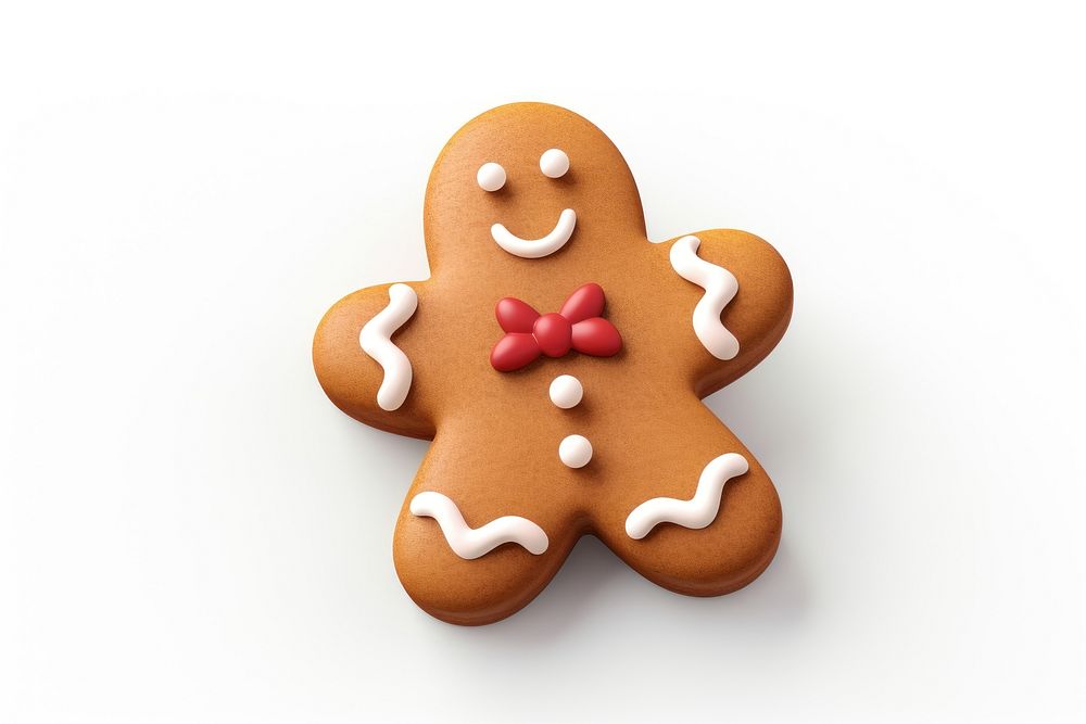Christmas gingerbread cookie dessert icing food. AI generated Image by rawpixel.