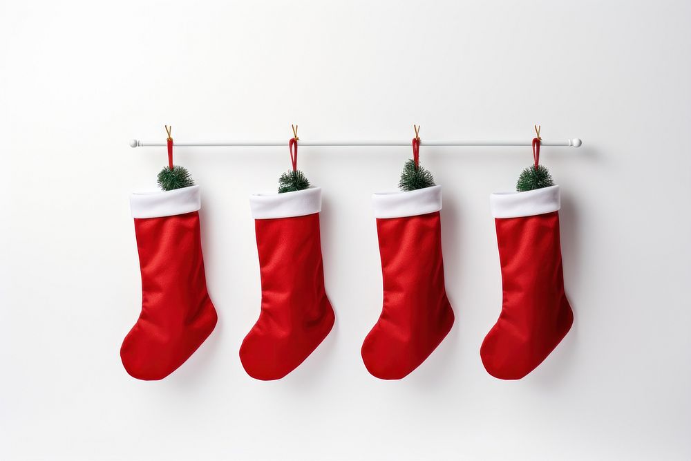 Christmas stockings hanging sock celebration. AI generated Image by rawpixel.