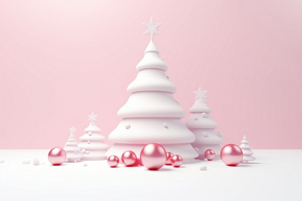 Christmas wallpaper white celebration decoration. AI generated Image by rawpixel.