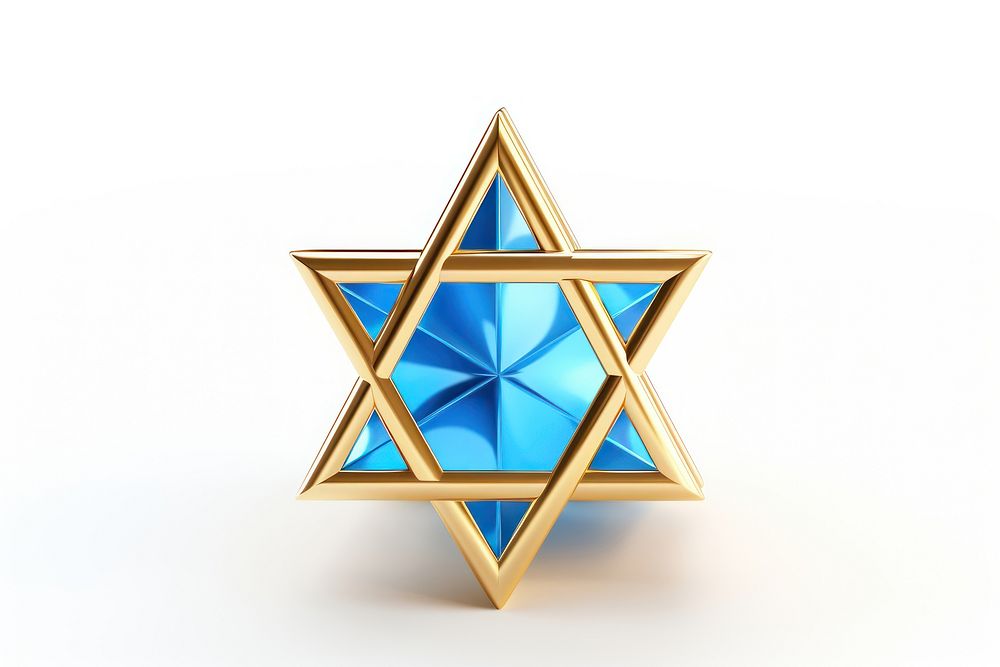 Hanukkah magen david symbol white background celebration. AI generated Image by rawpixel.
